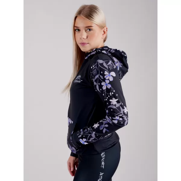  Női pulóver a zip prémiumon ALTISPORT VOJ/ALW063MI02 FEKETE 