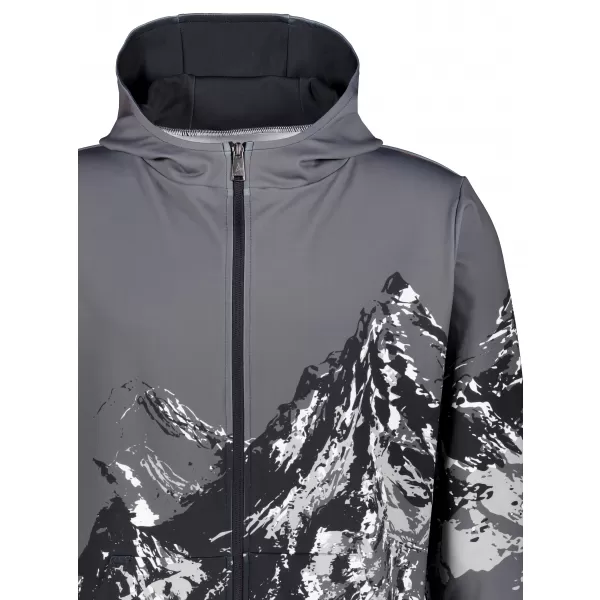  Férfi pulóver a zip prémiumon ALTISPORT VOJ/ALM059MI02 SZÜRKE 