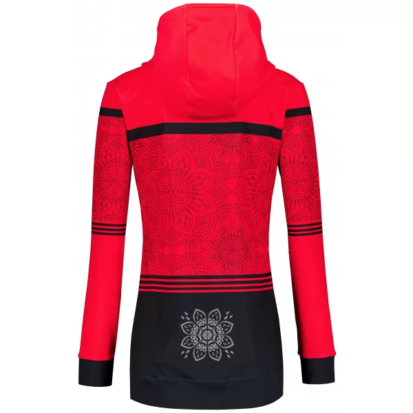  Női pulóver a zip prémiumon ALTISPORT VOJ/ALW023MI02 PIROS 