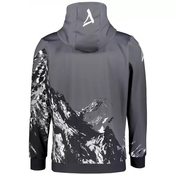  Férfi pulóver a zip prémiumon ALTISPORT VOJ/ALM059MI02 SZÜRKE 
