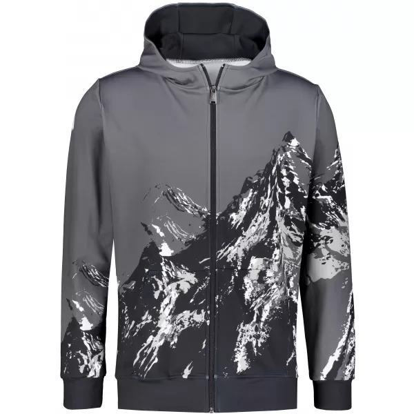  Férfi pulóver a zip prémiumon ALTISPORT VOJ/ALM059MI02 SZÜRKE 