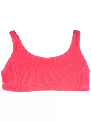 Fürdőruha 4F JWSS25UBKSF047 HALVÁNY KORALL NEON