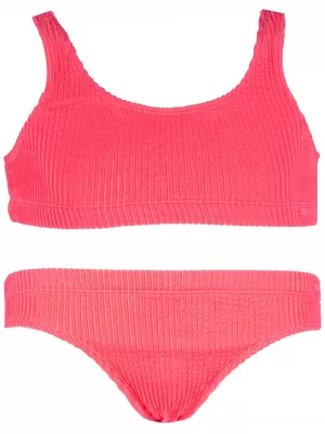 Fürdőruha 4F JWSS25UBKSF047 HALVÁNY KORALL NEON