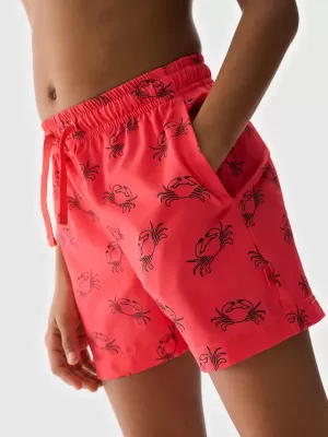 Rövidnadrág 4F JWSS25UBDSM121 KORALL ALLOVER