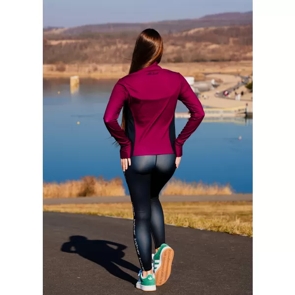  Női sport pulóver prémium plusz ALTISPORT VOJ/ALW078MI04 BORVÖRÖS 