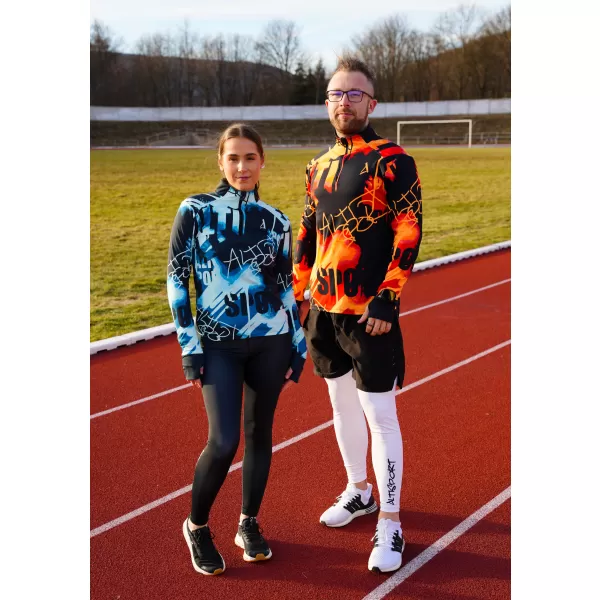  Női sport pulóver prémium plusz ALTISPORT VOJ/ALW076MI04 KÉK/FEKETE 