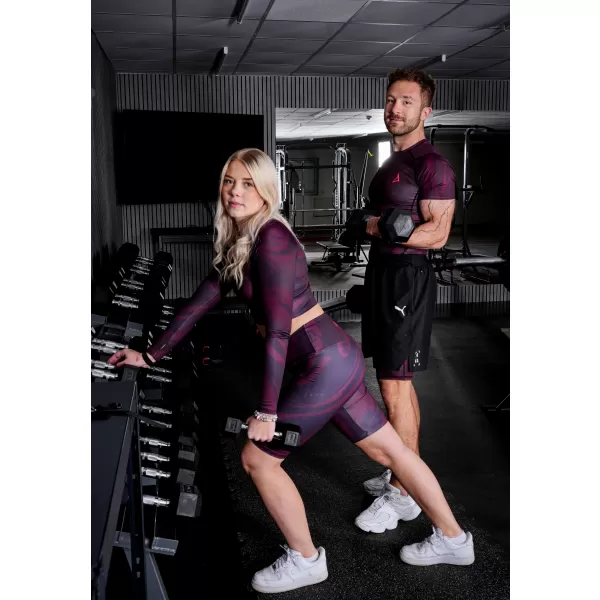  Férfi sportlányok a prémium térdénél ALTISPORT VOJ/ALM072LEG02 BORVÖRÖS 