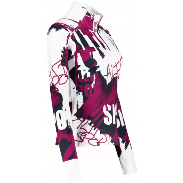  Női sport pulóver prémium plusz ALTISPORT VOJ/ALW076MI04 FEHÉR/BOR 
