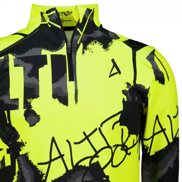  Férfi sport pulóver prémium plusz ALTISPORT VOJ/ALM076MI04 FLUO-SÁRGA 