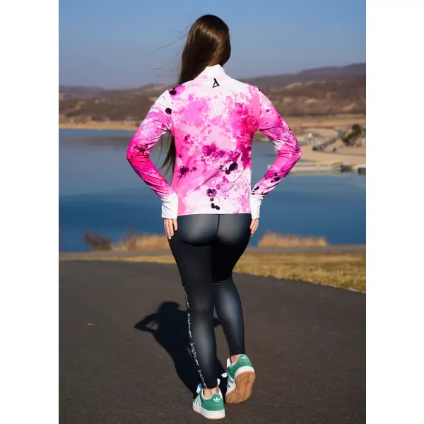  Női sport pulóver prémium plusz ALTISPORT VOJ/ALW055MI04 RÓZSASZÍN 