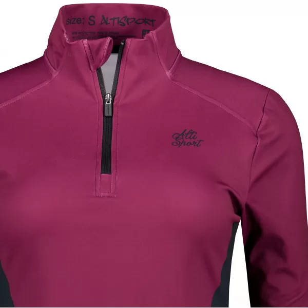  Női sport pulóver prémium plusz ALTISPORT VOJ/ALW078MI04 BORVÖRÖS 
