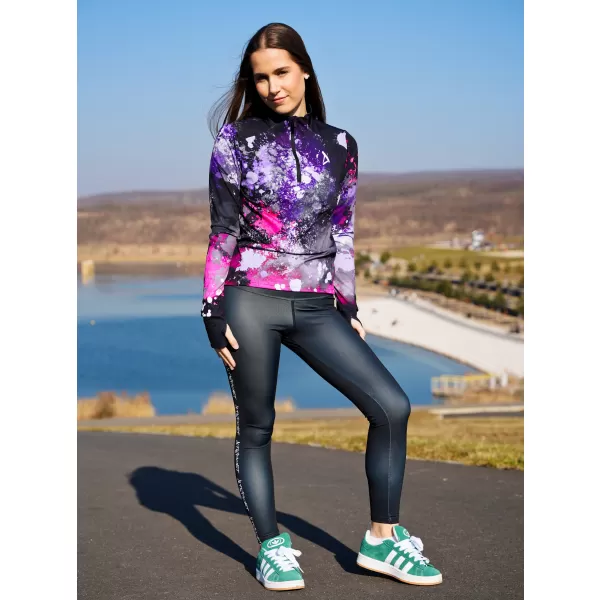  Női sport pulóver prémium plusz ALTISPORT VOJ/ALW055MI04 FEKETE -PINK 