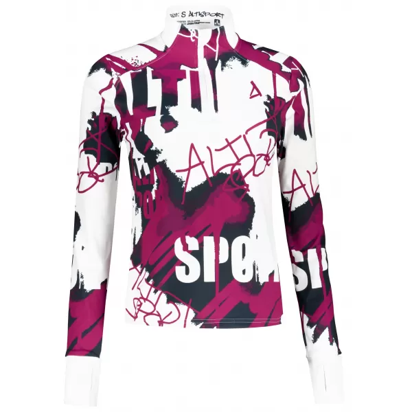  Női sport pulóver prémium plusz ALTISPORT VOJ/ALW076MI04 FEHÉR/BOR 