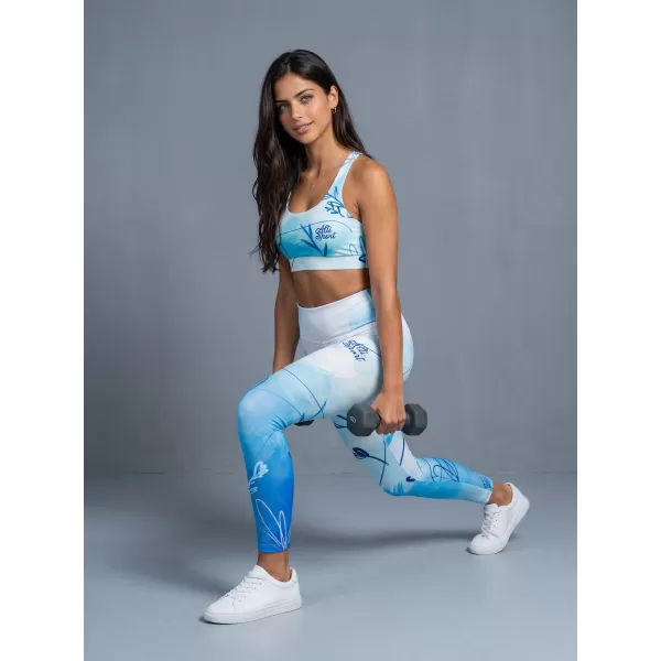  Női hosszú nadrág prémium ALTISPORT VOJ/ALW083LEG01 FEHÉR -BLUE 