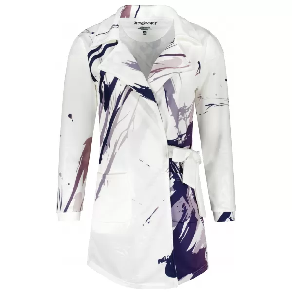  Női pulóver prémium táska ALTISPORT VOJ/ALW074MI05 FEHÉR -VIOLET 