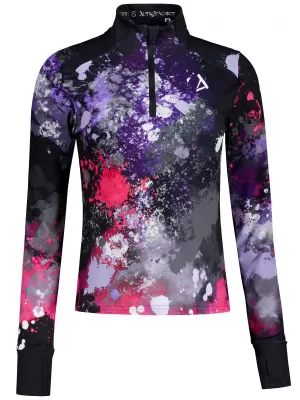 Női sport pulóver prémium plusz ALTISPORT VOJ/ALW055MI04 FEKETE -PINK