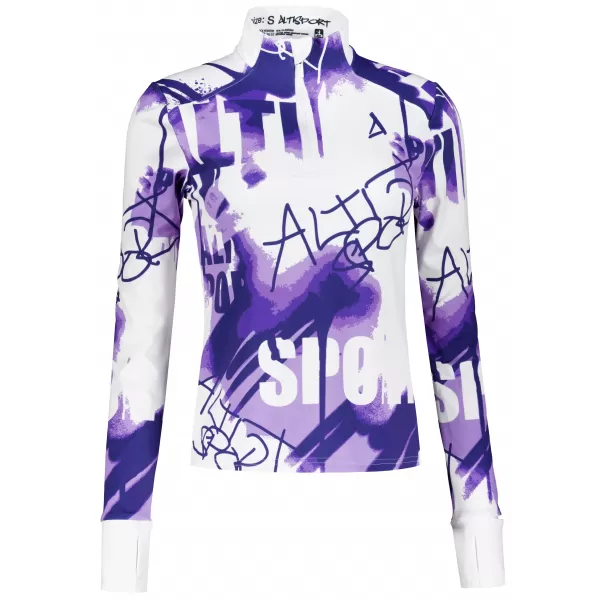  Női sport pulóver prémium plusz ALTISPORT VOJ/ALW076MI04 IBOLYA/FEHÉR 