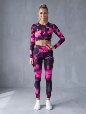 Női hosszú nadrág prémium ALTISPORT VOJ/ALW066LEG01 FEKETE -PINK