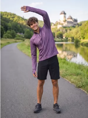 Férfi sport pulóver prémium plusz ALTISPORT VOJ/ALM072MI04 LILA