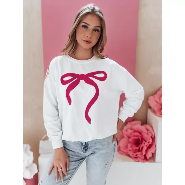 Női túlméretes pulóver DSTREET SOFTTIE BY1359 FEHÉR 