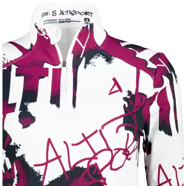  Női sport pulóver prémium plusz ALTISPORT VOJ/ALW076MI04 FEHÉR/BOR 