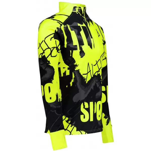  Férfi sport pulóver prémium plusz ALTISPORT VOJ/ALM076MI04 FLUO-SÁRGA 