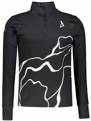 Férfi sport pulóver prémium plusz ALTISPORT VOJ/ALM073MI04 FEKETE