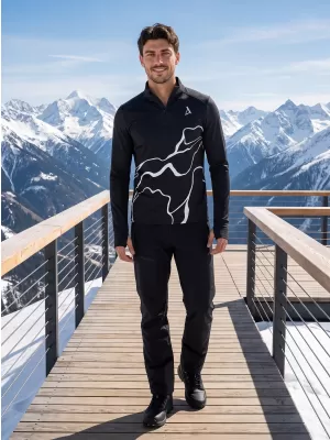 Férfi sport pulóver prémium plusz ALTISPORT VOJ/ALM073MI04 FEKETE