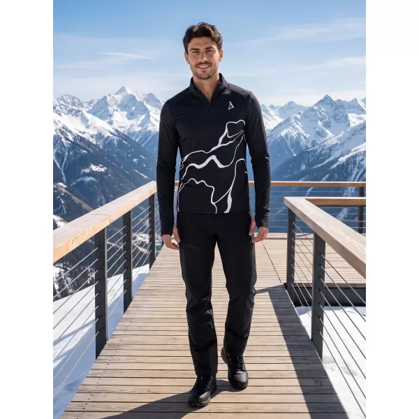  Férfi sport pulóver prémium plusz ALTISPORT VOJ/ALM073MI04 FEKETE 