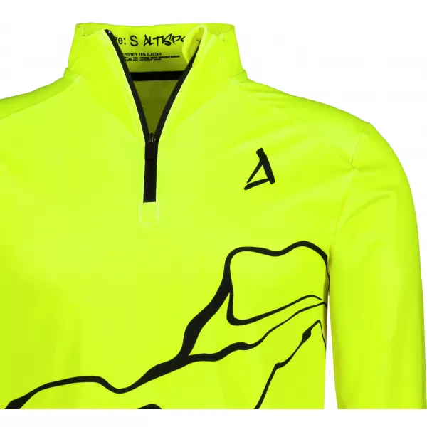  Férfi sport pulóver prémium plusz ALTISPORT VOJ/ALM073MI04 FLUO-SÁRGA 