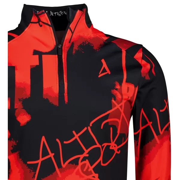  Férfi sport pulóver prémium plusz ALTISPORT VOJ/ALM076MI04 FEKETE/PIROS 