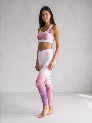 Női hosszú nadrág prémium ALTISPORT VOJ/ALW083LEG01 FEHÉR -PINK