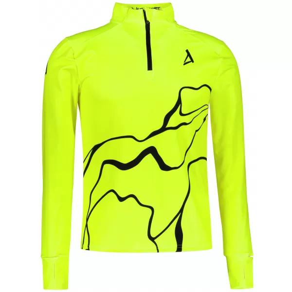  Férfi sport pulóver prémium plusz ALTISPORT VOJ/ALM073MI04 FLUO-SÁRGA 