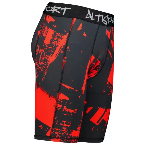  Férfi sportlányok a prémium térdénél ALTISPORT VOJ/ALM079LEG02 FEKETE -RED 