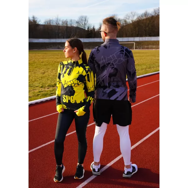  Női sport pulóver prémium plusz ALTISPORT VOJ/ALW076MI04 FLUO-SÁRGA 