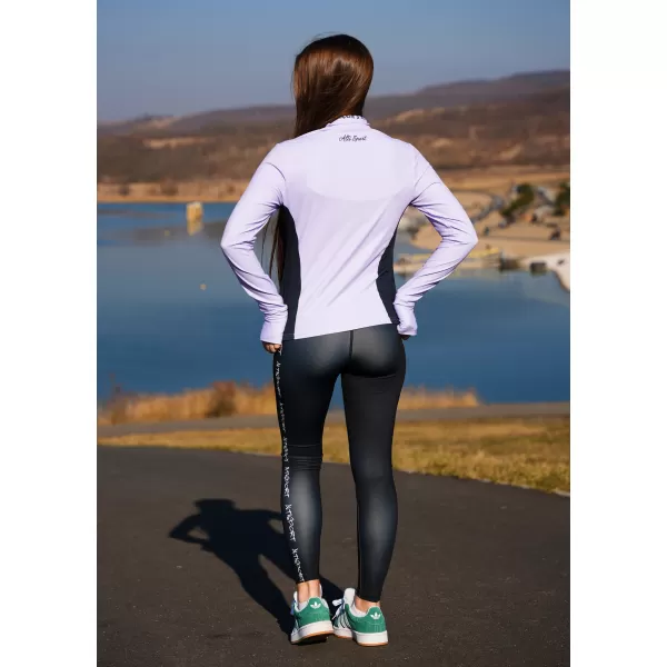  Női sport pulóver prémium plusz ALTISPORT VOJ/ALW078MI04 HALVÁNYLILA 