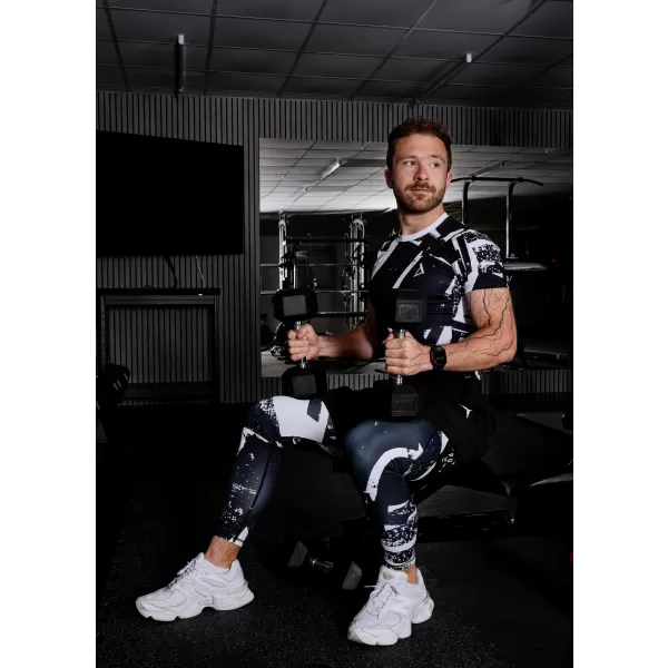  Férfi sport lábbeli hosszú prémium ALTISPORT VOJ/ALM079LEG01 FEKETE -FEHÉR 
