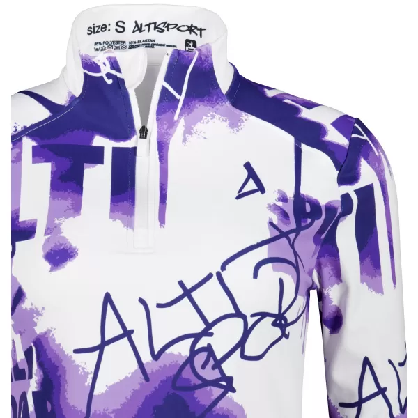  Női sport pulóver prémium plusz ALTISPORT VOJ/ALW076MI04 IBOLYA/FEHÉR 