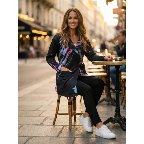  Női pulóver prémium táska ALTISPORT VOJ/ALW074MI05 FEKETE -PINK 