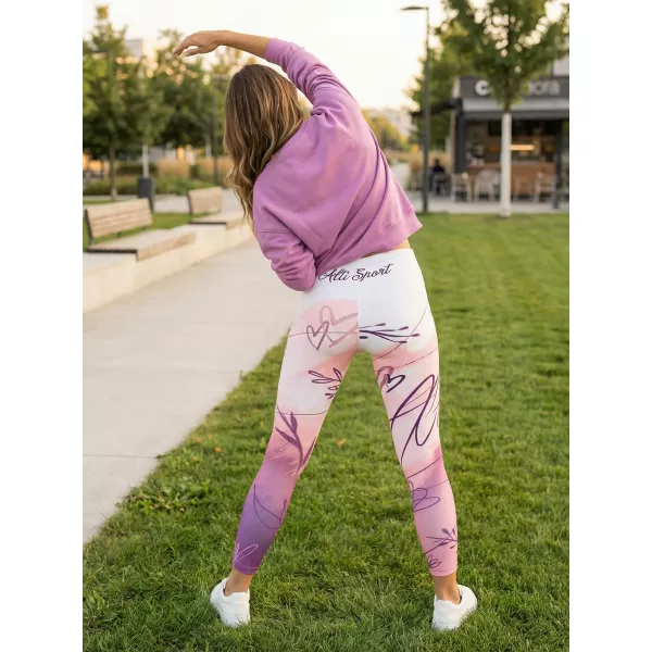  Női hosszú nadrág prémium ALTISPORT VOJ/ALW083LEG01 FEHÉR -PINK 