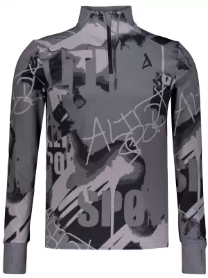 Férfi sport pulóver prémium plusz ALTISPORT VOJ/ALM076MI04 SÖTÉTSZÜRKE