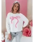 Női túlméretes pulóver DSTREET SOFTTIE BY1358 FEHÉR
