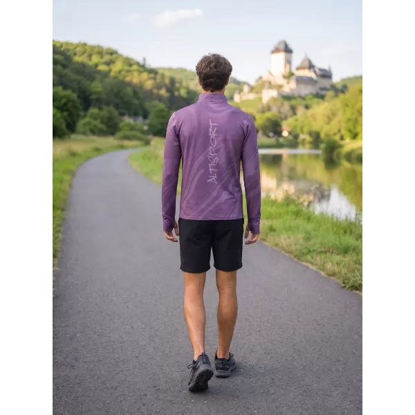  Férfi sport pulóver prémium plusz ALTISPORT VOJ/ALM072MI04 LILA 
