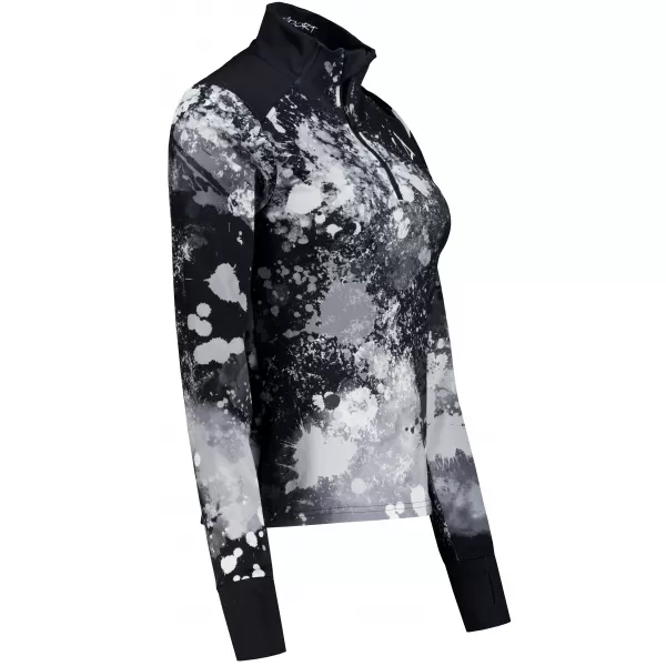  Női sport pulóver prémium plusz ALTISPORT VOJ/ALW055MI04 FEKETE -FEHÉR 