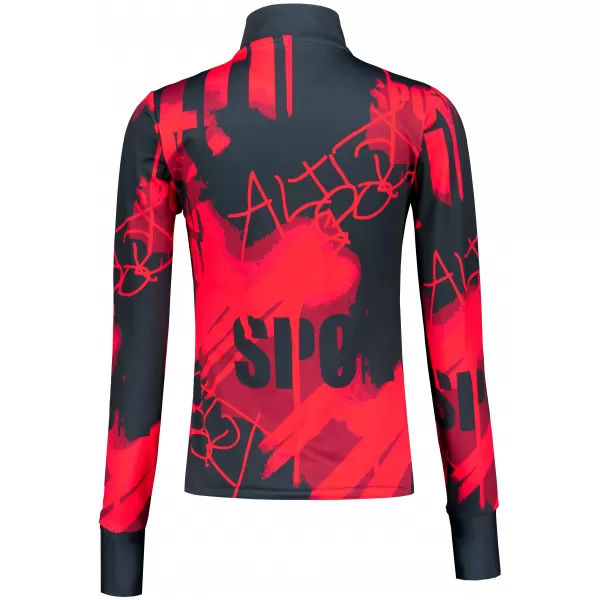  Női sport pulóver prémium plusz ALTISPORT VOJ/ALW076MI04 PIROS/FEKETE 