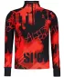 Férfi sport pulóver prémium plusz ALTISPORT VOJ/ALM076MI04 FEKETE/PIROS