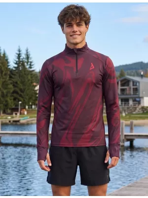 Férfi sport pulóver prémium plusz ALTISPORT VOJ/ALM072MI04 BORVÖRÖS