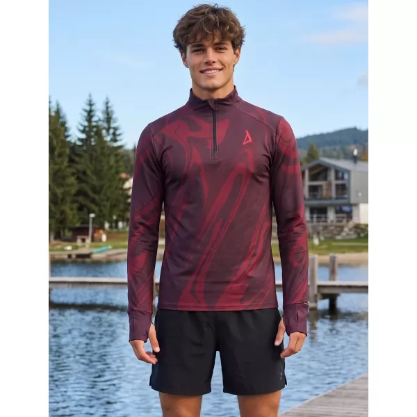  Férfi sport pulóver prémium plusz ALTISPORT VOJ/ALM072MI04 BORVÖRÖS 