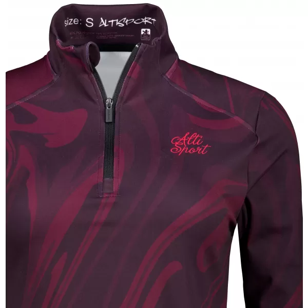  Női sport pulóver prémium plusz ALTISPORT VOJ/ALW072MI04 BORVÖRÖS 