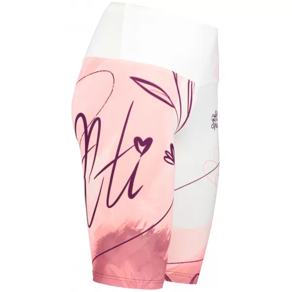  Női nadrág a térd prémium felett ALTISPORT VOJ/ALW083LEG02 FEHÉR -PINK 